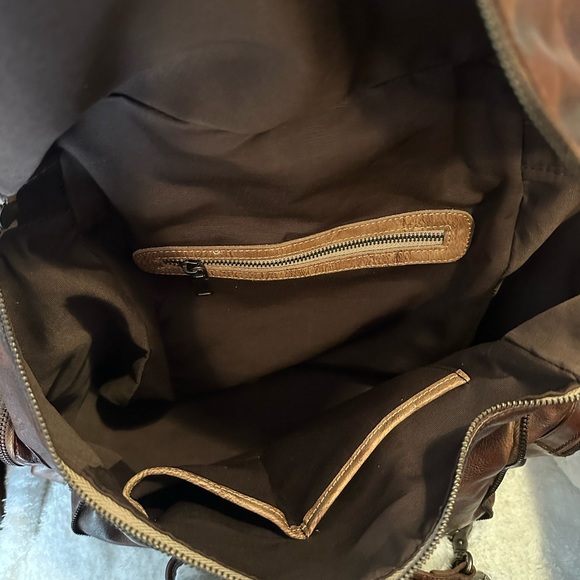 Brown Rockcow  Leather Backpack NWT - Picture 10 of 10